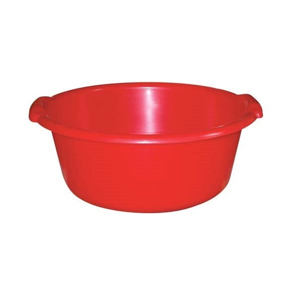 ALUMINIUM ET PLASTIQ - Bassine ronde 11l d38x16cm rouge