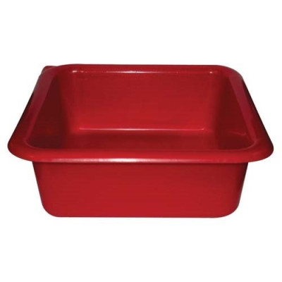 CUVETTE CARREE 29CM 5.5L ROUGE (Vendu par 1)