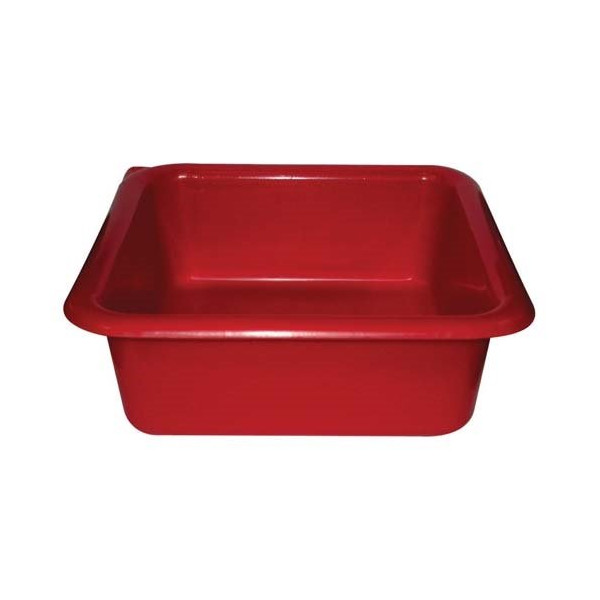 ALUMINIUM ET PLASTIQ - Cuvette carrée 29cm 5.5l rouge