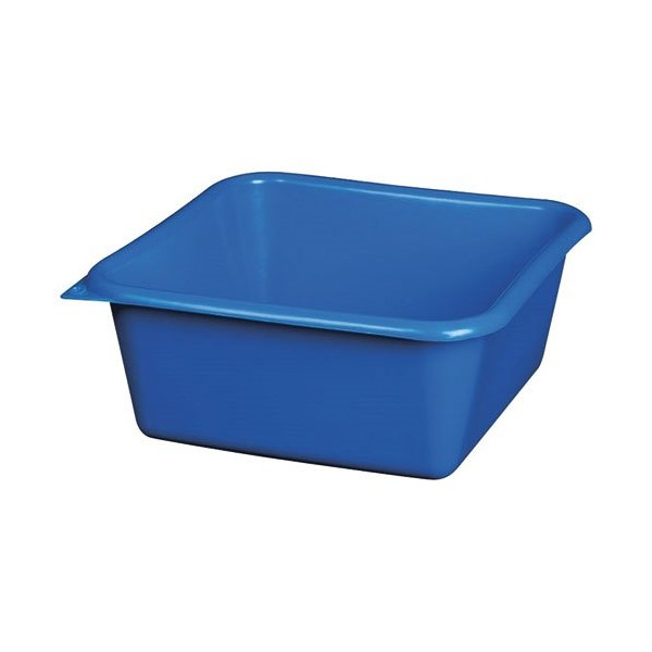 ALUMINIUM ET PLASTIQ - Cuvette carrée 32cm 8.5l bleu