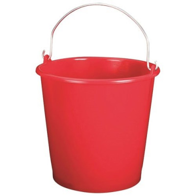 SEAU MENAGE 10L GRADUE ROUGE (Vendu par 1)