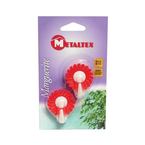 METALTEX - Crochet adh.marguerite x2 blist.292004