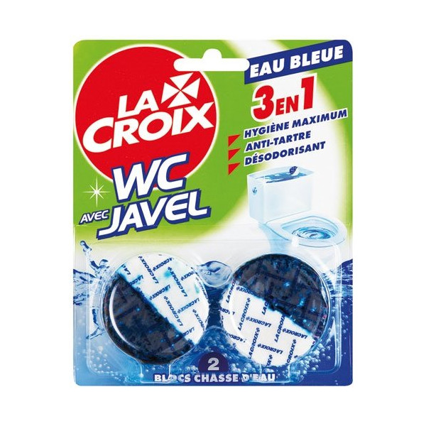 LACROIX - Lacroix wc bloc chasse eau bleue 2x48g