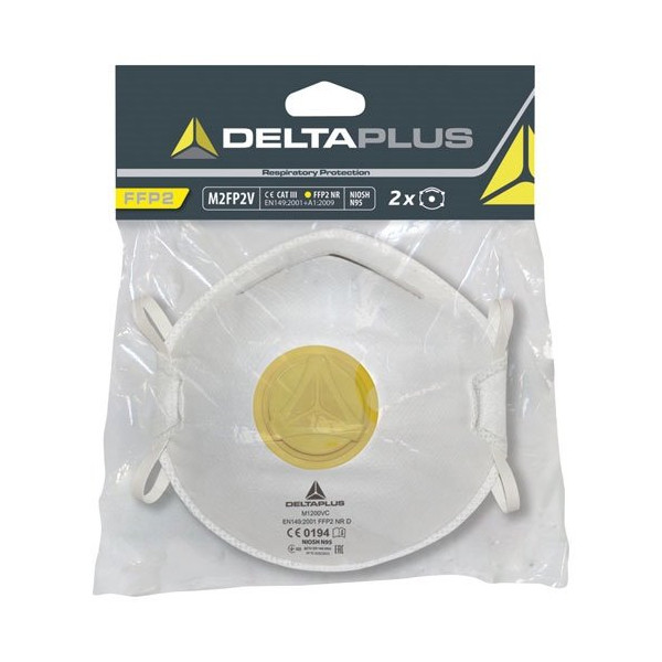 DELTA PLUS - Kit de 2 masques ffp2 m2fp2v