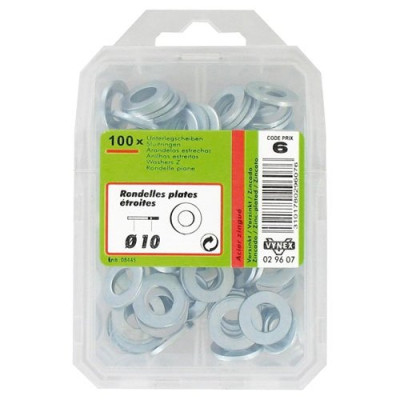 RONDELLE ETROITE D.10MM VYBAC X100 (Vendu par 1)