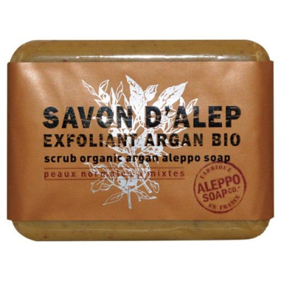 SAVON D ALEP EXFOLIANT A L ARGAN 100GR (Vendu par 1)