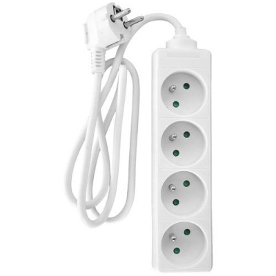 Zenitech - Bloc 4 Prises 16A Blanc