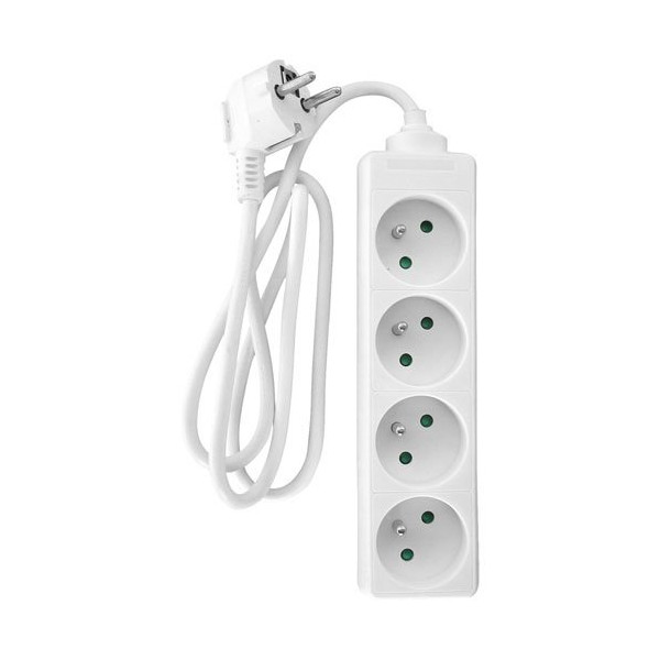 ZENITECH - Bloc 4 prises 2p+t 16a blanc