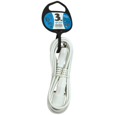 RALLONGE 2X0.75MM 3M BLANC