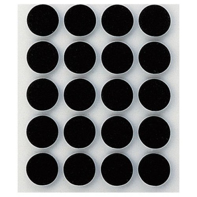 ANTI-DERAPANT ADHESIF Ø17MM NOIR X20