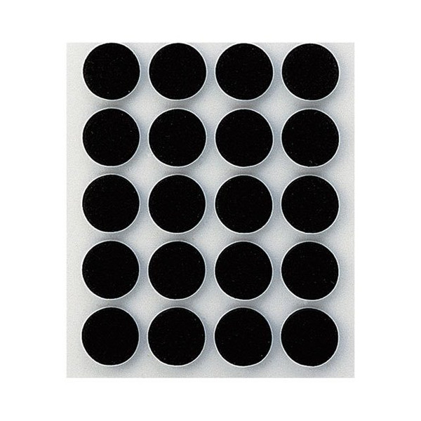 INOFIX - Anti-dérapant adhésif Ø17mm noir par 20 en blister