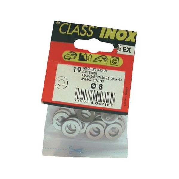 VYNEX - Rondelle étroite inox a4 8mm