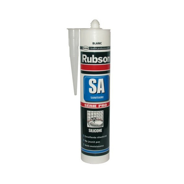 RUBSON - Mastic sanitaire blanc cartouche 300ml Rubson pro