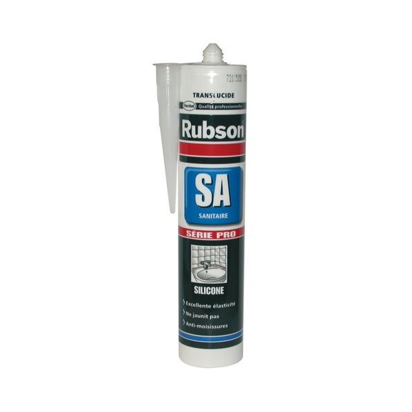RUBSON - Mastic sanitaire transparent cartouche 300ml Rubson pro