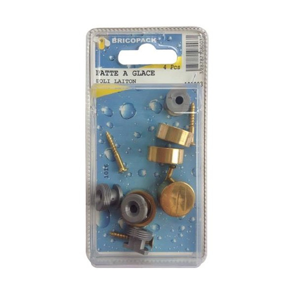 BRICOPACK - Patte à glace poli en laiton blister