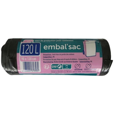 HOUSSE CONTENEUR 120L X6  120PC06582 (Vendu par 1)