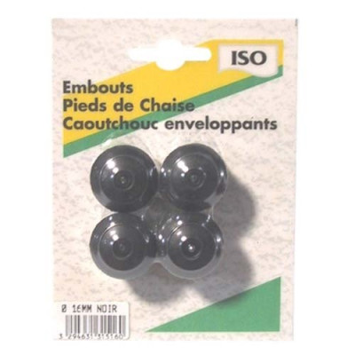 EMBOUT ENVEL.CAOUTCH.NOIR D16 SC (Vendu par 1)