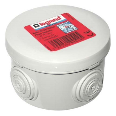 BOITE DERIVATION D.70MMX45 GRIS VRAC (Vendu par 1)