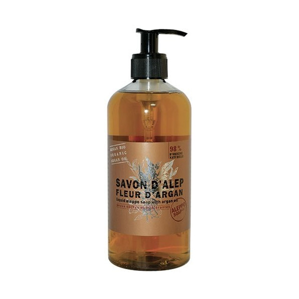 ALEPPO SOAP - Savon d'Alep liquide fleur d'argan 500 ml