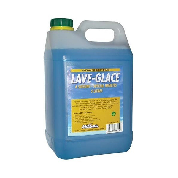 MIEUXA - Lave Glace Auto 4 Saisons Spécial Insecte Bidon de 5L