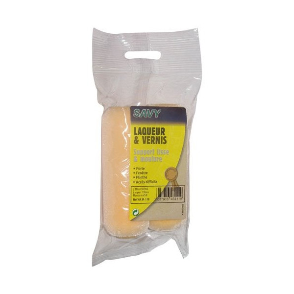 SAVY - Manchon mousse floqué mini x2 110mm