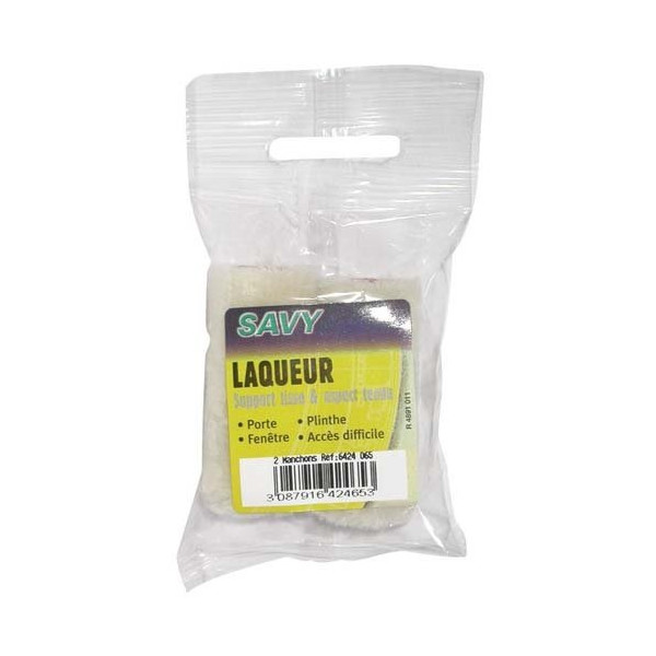 SAVY - Manchon laqueur velours mini x2 065mm