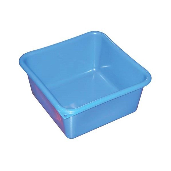 ALUMINIUM ET PLASTIQ - Cuvette carrée 38cm 15l bleu