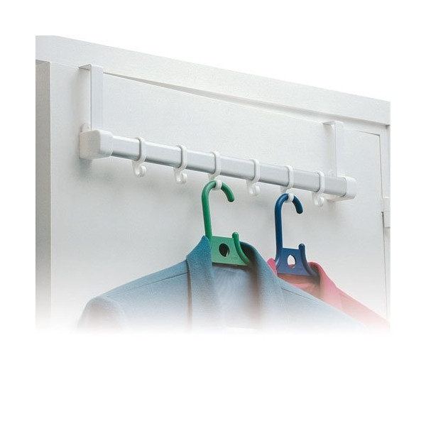RAYEN - Patère p/porte 6 crochets blanc 6181