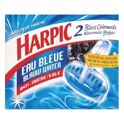 HARPIC BLOC CUVET.A.TARTR.EAU BLEUE X2 (Vendu par 1)