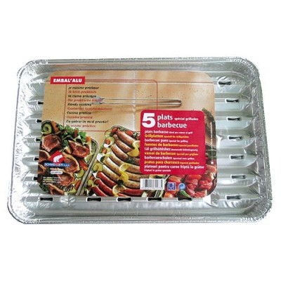 PLATS A GRILLER ALU X5   GRIBQ05574 (Vendu par 1)