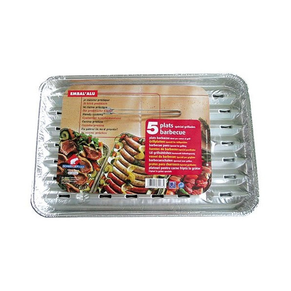 SCHWEITZER - Plats à griller alu x5 gribq05574