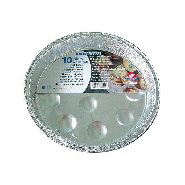 SCHWEITZER - Plats à escargots alu x10 escbq10009