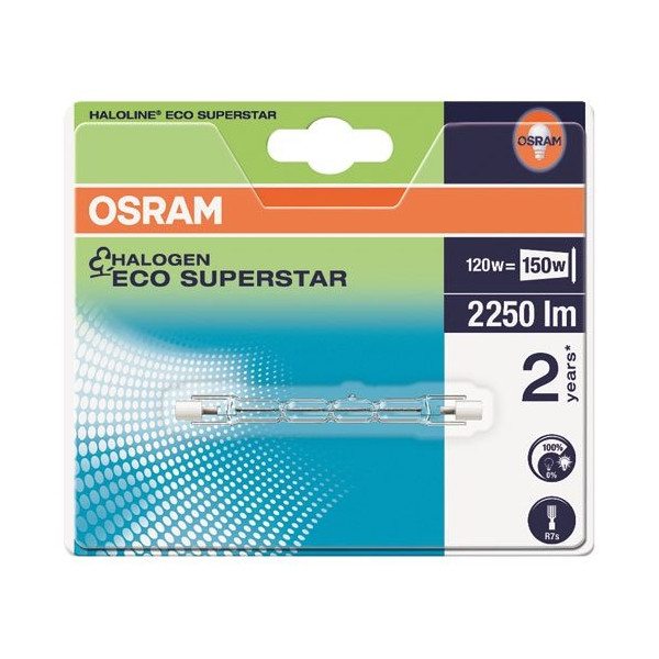 OSRAM - Tube r7s halogène  75mm 120W    bl