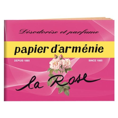 PAPIER ARMENIE LE CARNET LA ROSE (Vendu par 1)