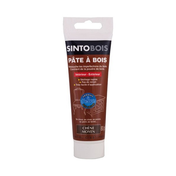 SINTOBOIS - Pâte à bois Sintobois à l'eau pâte 80g chêne moyen