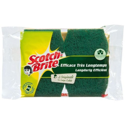 TAMPON S/EPONGE SCOTCH-BRITE VERTE X2 (Vendu par 1)