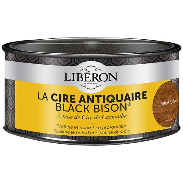 LIBERON - Cire Black bison 500cc chêne foncé