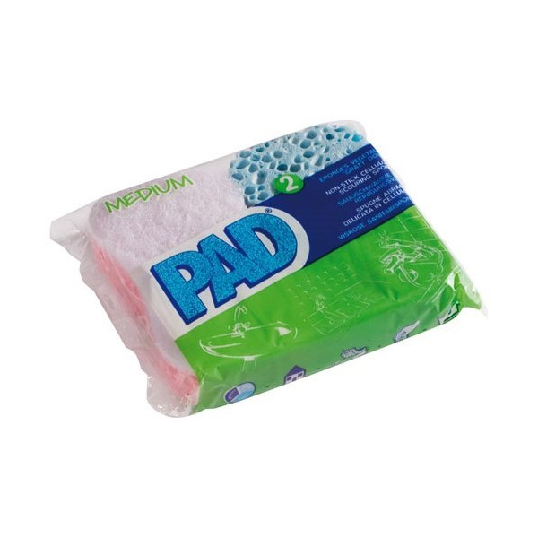 PAD - Eponge vegetale pad x2 gratt doux