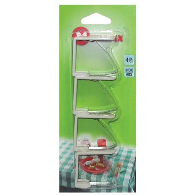 FIXE NAPPE INOX+PLAST.BLIST.4  254505 (Vendu par 1)