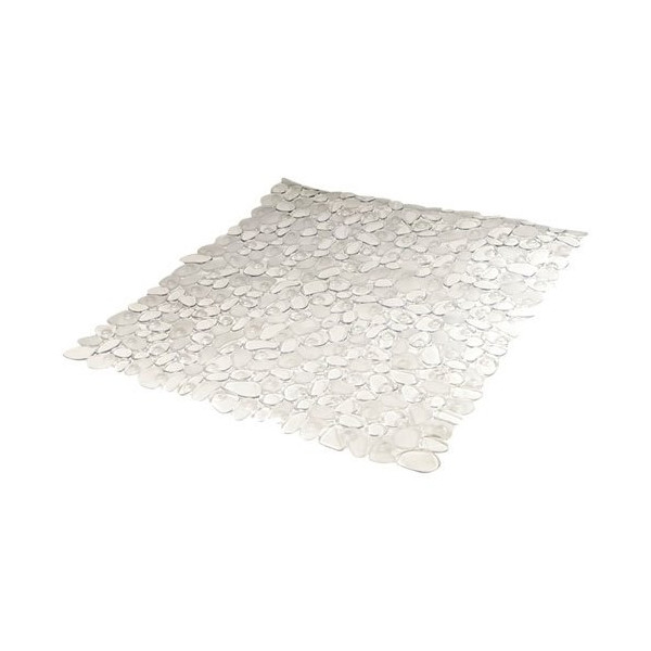 FRANDIS - Fond de douche galet pvc incolore 52x52cm