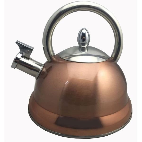 BAUMALU - Bouilloire inox Cuivré 3 L à sifflet