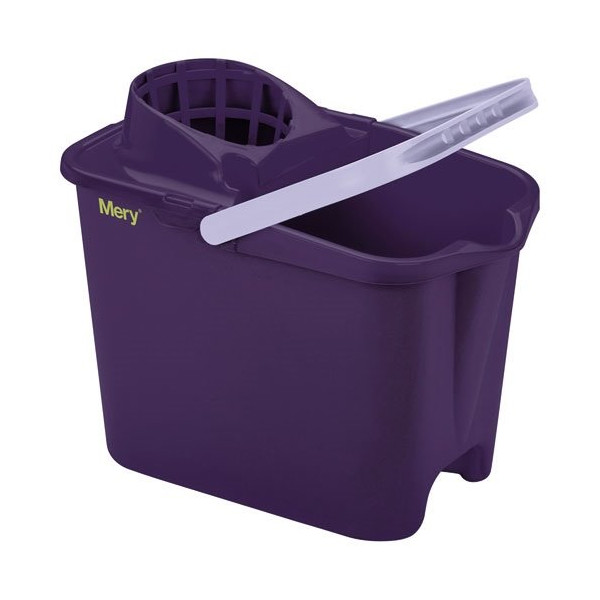 MERY - Seau rectangulaire 14l + essoreur lilas