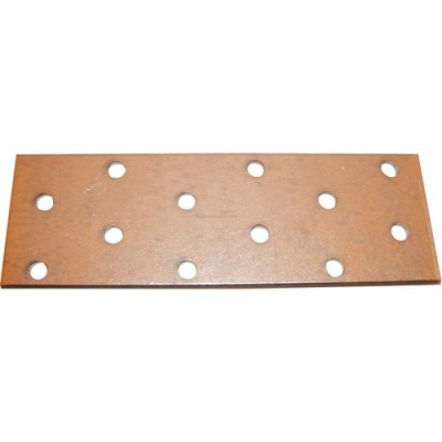 PLAQUE PERFOREE 120X40X2MM ZN (Vendu par 1)