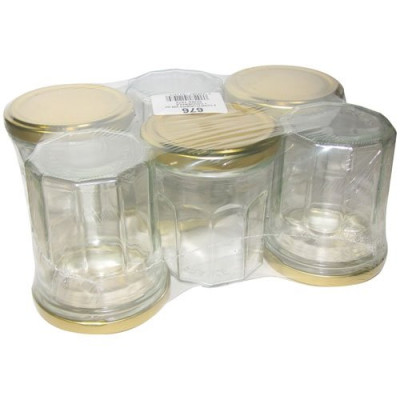 PACK 6 CONFITURIERS 200ML COUVERCLE DO