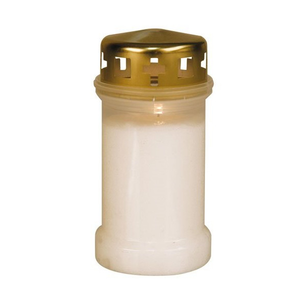 Ciergerie Sud Est - Veilleuse d'extérieur blanche hauteur 130mm