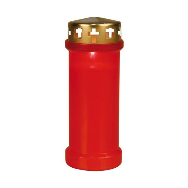 Ciergerie Sud Est - Veilleuse d'extérieur rouge hauteur 175mm