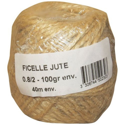 FICELLE JUTE 0.8/2 100G S/FILM