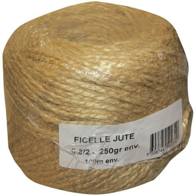 FICELLE JUTE 0.8 2 250GR BOBINE (Vendu par 1)