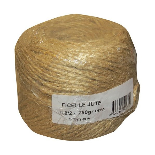 CORDERIE TOURNONAISE - Ficelle jute 0.8/2 bobine de 250gr