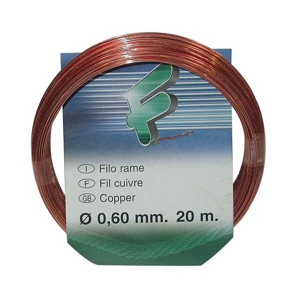 FILOMAT - Fil cuivre 0.6mm rouleau 20m sc